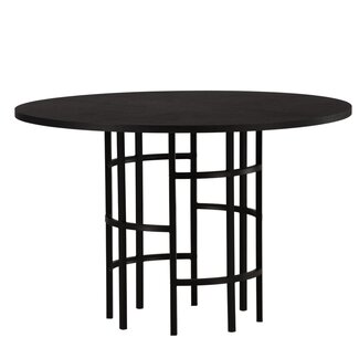 Venture Home Runder Esstisch Copenhagen Schwarz Venture Home Runder Esstisch Copenhagen Schwarz