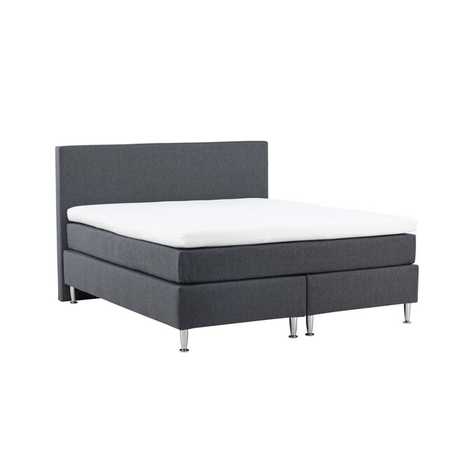 Boxspringbett Toledo  Grau oder Beige 180 cm – Luxuriöser Boxspring-Komfort