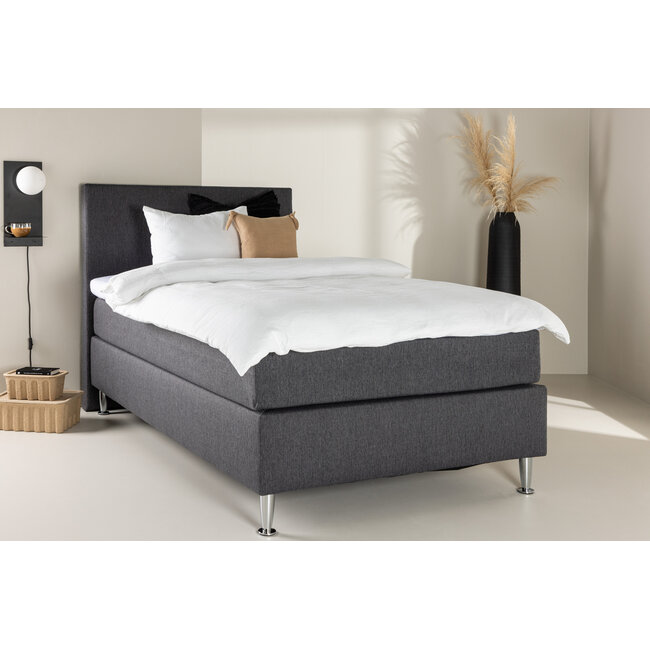 Boxspringbett Toledo Grau oder Beige 120 cm