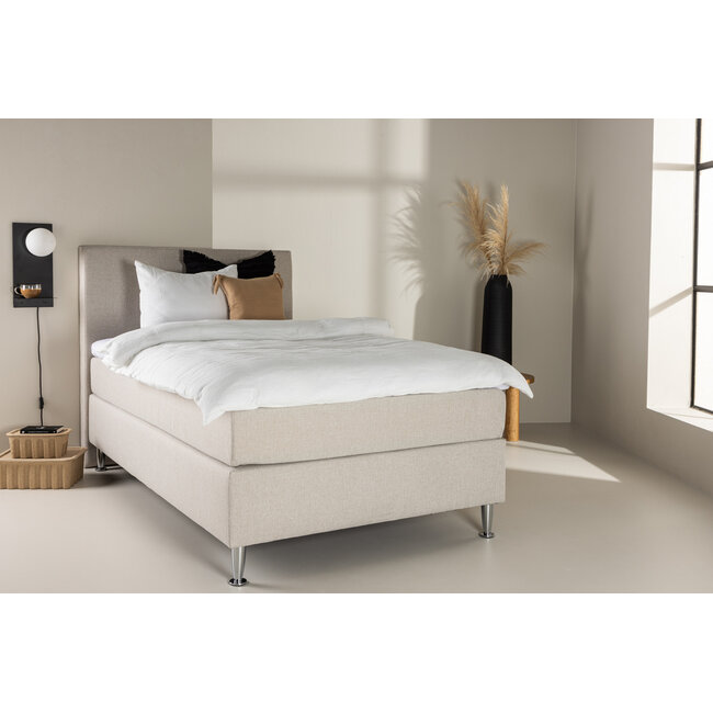 Boxspringbett Toledo Grau oder Beige 120 cm