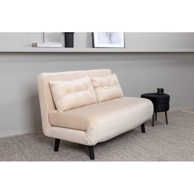 Schlafsofa/Sessel Vicky Beige120 cm – Klug & Bequem