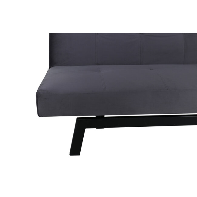 Schlafsofas Bodil Grau Samt