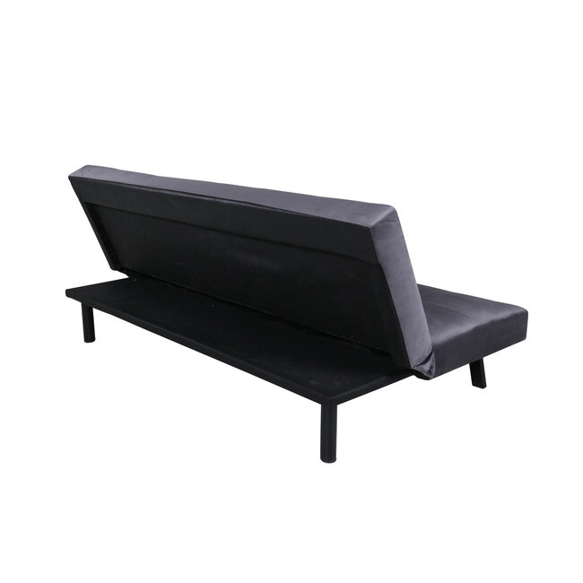 Schlafsofas Bodil Grau Samt