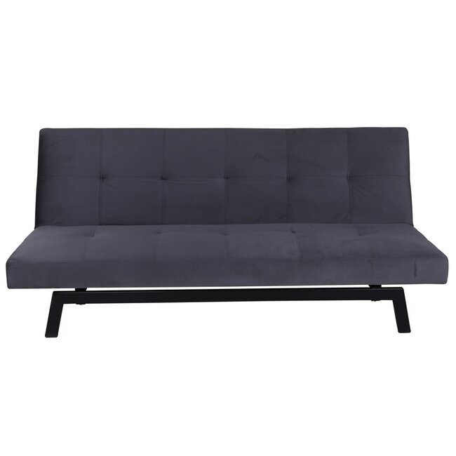 Schlafsofas Bodil Grau Samt