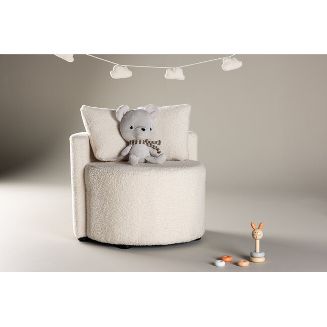 Teddy Kindersofa Kelso Weiß – 2-Sitzer