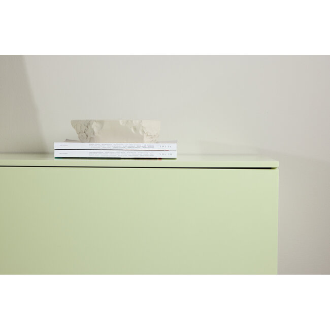 Lowboard Frihamn – Hellgrün, 2 Schubladen (160 cm)