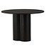 Runder Esstisch Olivia – Skandinavisches Design-Statement in Schwarz
