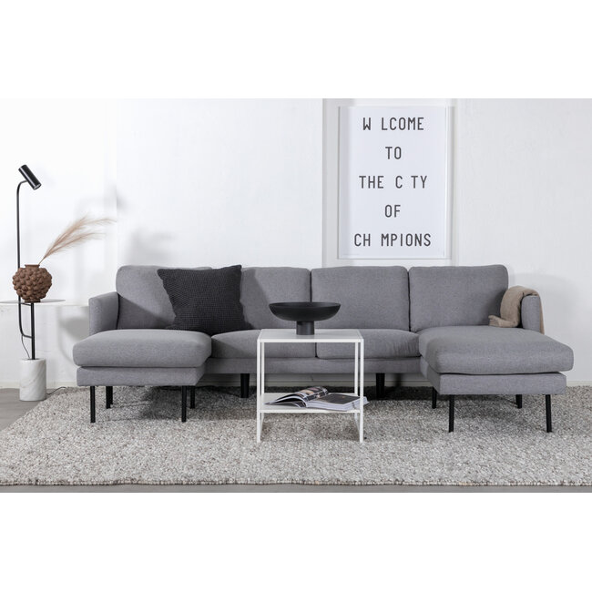 Ecksofa Zoom Schwarz, Grau, Beige
