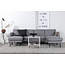 Ecksofa Zoom Schwarz, Grau, Beige