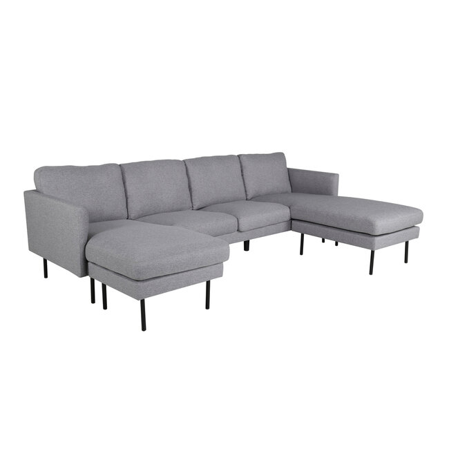 Ecksofa Zoom Schwarz, Grau, Beige