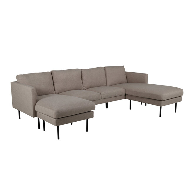 Ecksofa Zoom Schwarz, Grau, Beige
