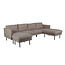 Ecksofa Zoom Schwarz, Grau, Beige