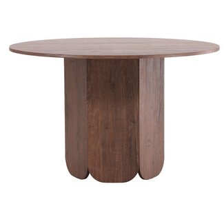 Venture Home Runder Esstisch Tekla Mocca