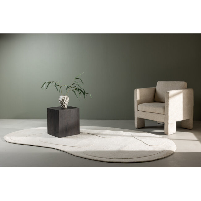 Ovaler Teppich Enard Weiß, Schwarz 290 cm