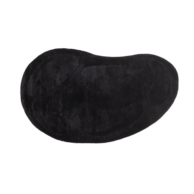 Ovaler Teppich Enard Weiß, Schwarz 290 cm