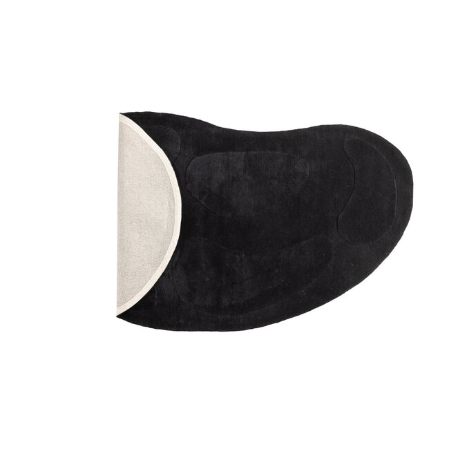 Ovaler Teppich Enard Weiß, Schwarz 290 cm