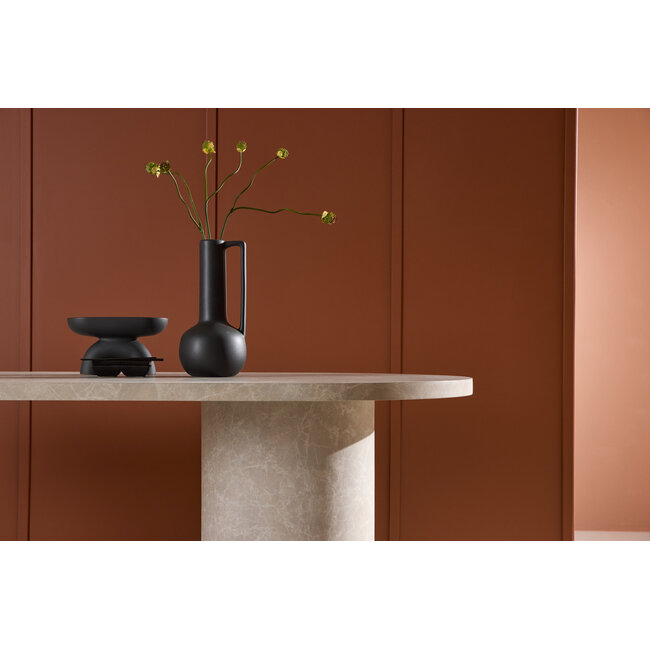 Rechteckiger Esstisch Narvik – Beige Marmoroptick (200x100 cm)