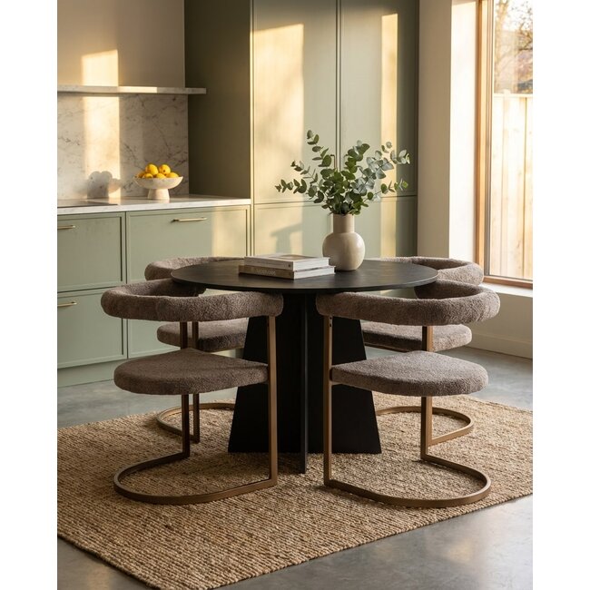 5-tlg. Esszimmer-Set Bootcut mit Stühlen Morning