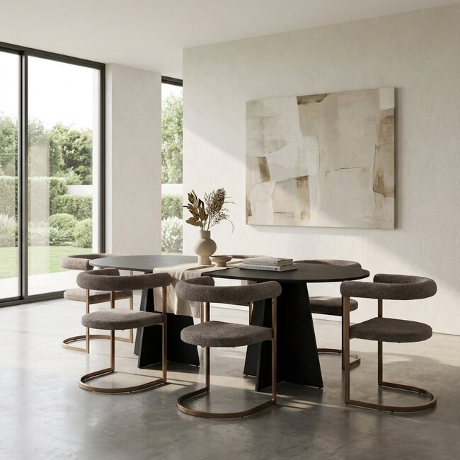 7-tlg. Esszimmer-Set Bootcut mit Stühlen Morning