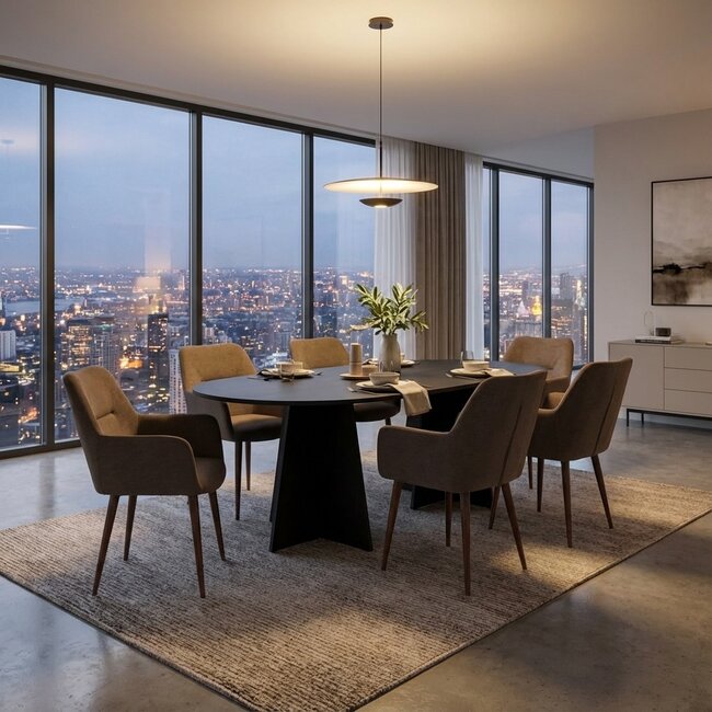 7-tlg. Esszimmer-Set Bootcut mit Stühlen Tomorrow