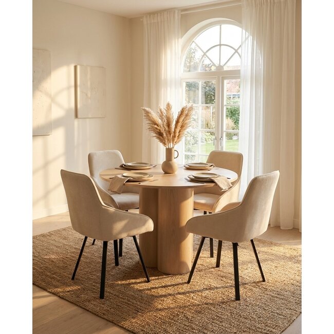 5-tlg. Esszimmer-Set Olivia mit Stühlen Rosie