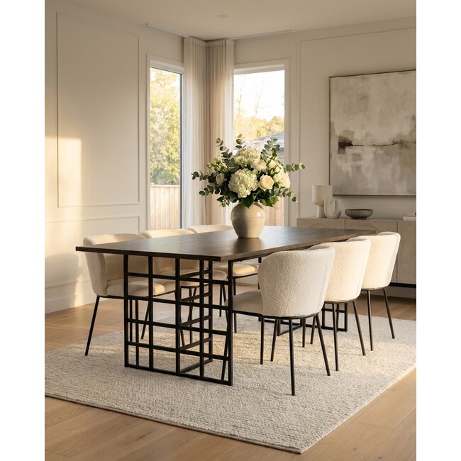 Esszimmer-Set Ystad mit Stühlen Edina