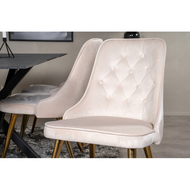 5-tlg. Essgruppe Estelle & Velvet Deluxe – Marmor & Samt