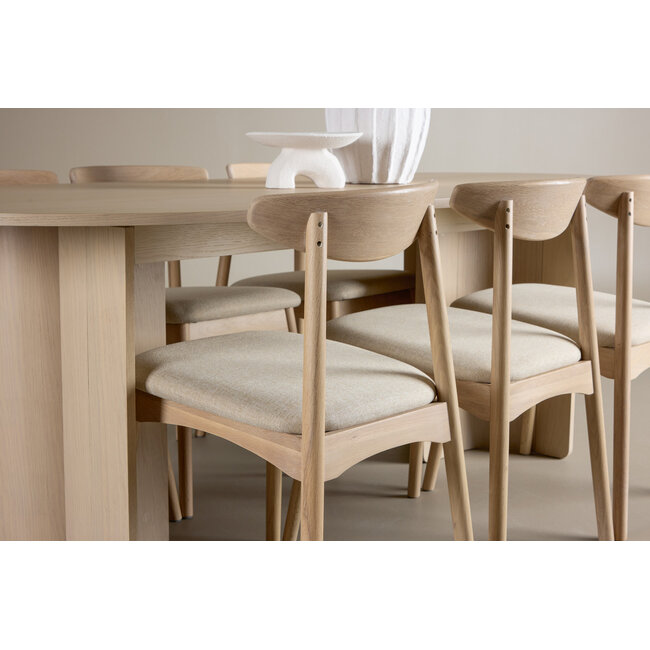 7-tlg. Essgruppe Tyresö mit Stuhl Ven Natürlich