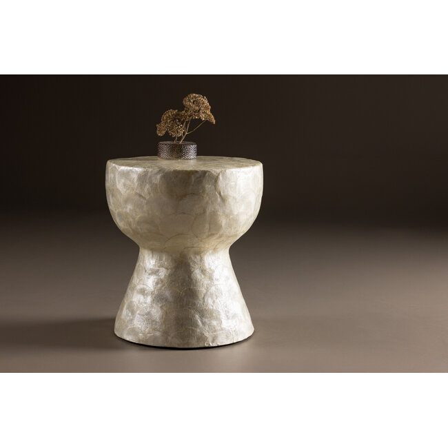 Couchtisch Sandön – Rund, Beige Ø 40 cm