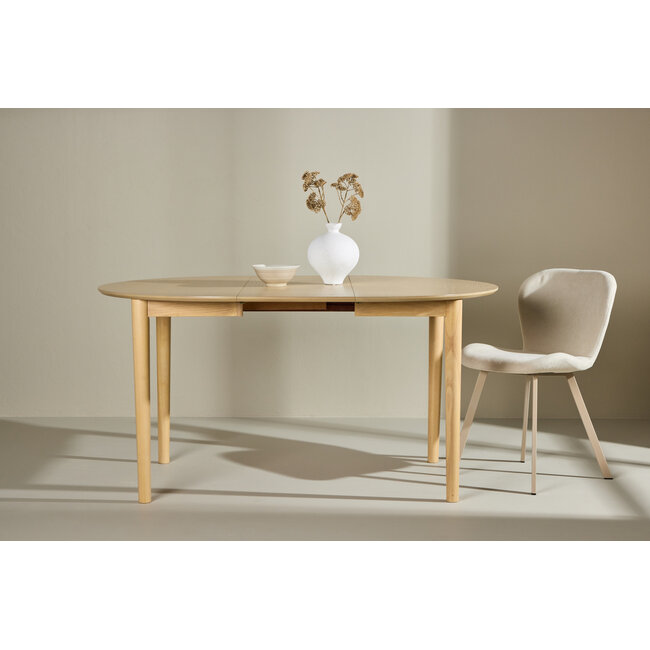 Runder Esstisch Gilda – Ausziehbar Natürlich
