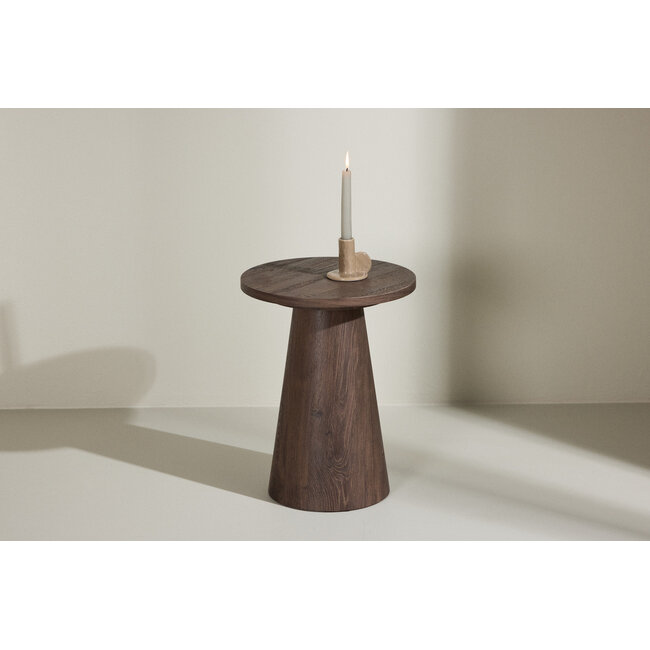 Beistelltisch Lanzo Rund Mocca Braun