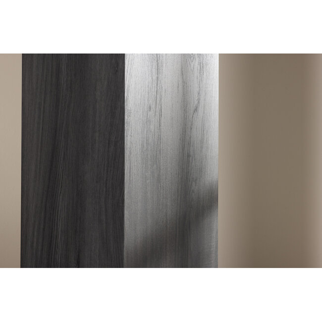 Beistelltisch/Sockel Ramsvik – Schwarz/Braun/Grau