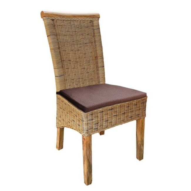 6er Set Rattanstuhl Perth – Tabacco, Landhausstil