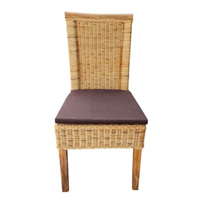 6er Set Rattanstuhl Perth – Tabacco, Landhausstil