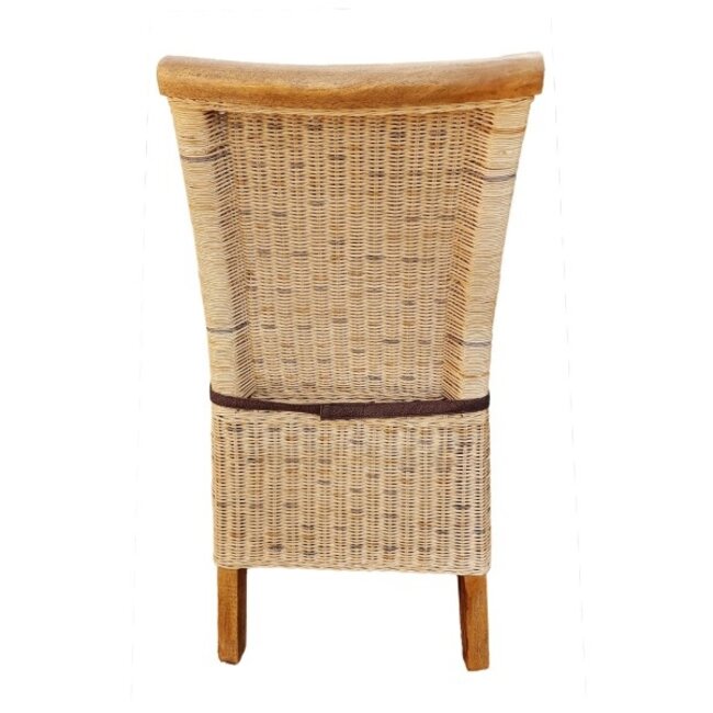 6er Set Rattanstuhl Perth – Tabacco, Landhausstil