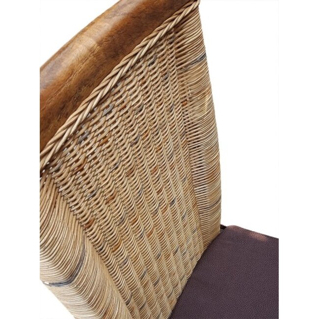 6er Set Rattanstuhl Perth – Tabacco, Landhausstil