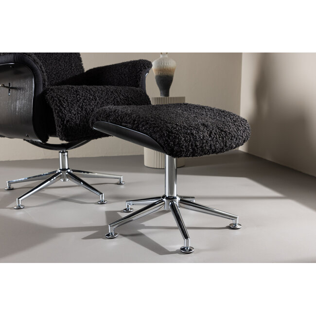 Relaxsessel Hagön  Schwarz, Grau