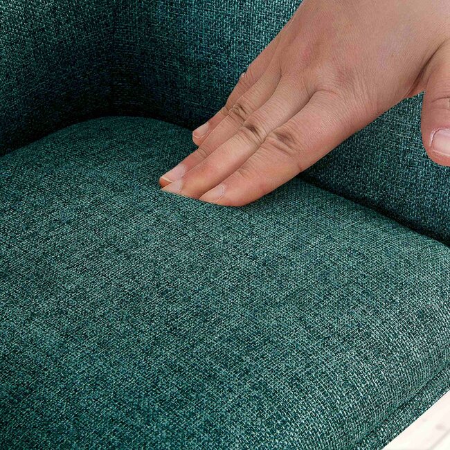 Armlehnstuhl Drehbar Tipton Stoff Grün