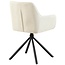 Drehbarer Polsterstuhl Tipton Creme – 180° Autoback