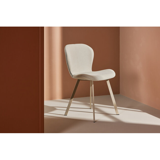 5-tlg. Esstisch Bootcut Blau mit Lilja Stuhl