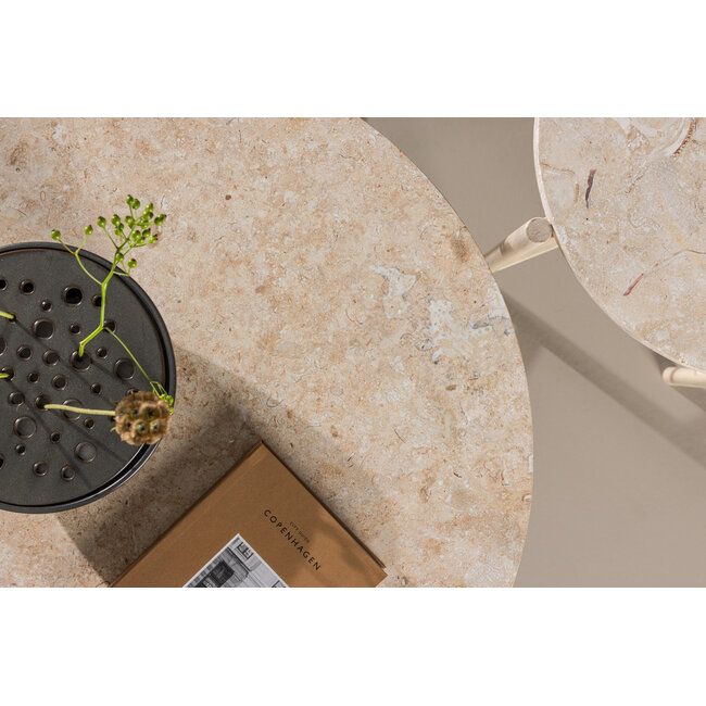 2-tlg. Sofa-Tisch-Set Sandhamn – Naturstein Mactan & Beige