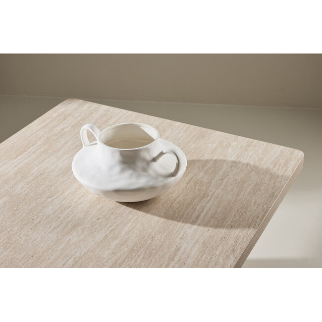 Couchtisch Qvart – Beige Travertin-Optik
