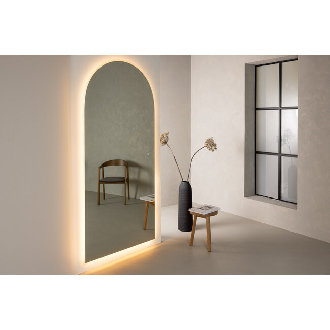 XL Wandspiegel Josefin – Mit LED-Beleuchtung & Soft-Curve