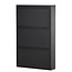 Schuhschrank Ushuaia – Metall-Design mit 3 Klappen in Schwarz