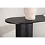 Konsolentisch Bianca – Modernes Rippen-Design in Schwarz