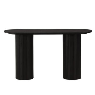 Venture Home Konsolentisch Bianca – Modernes Rippen-Design in Schwarz