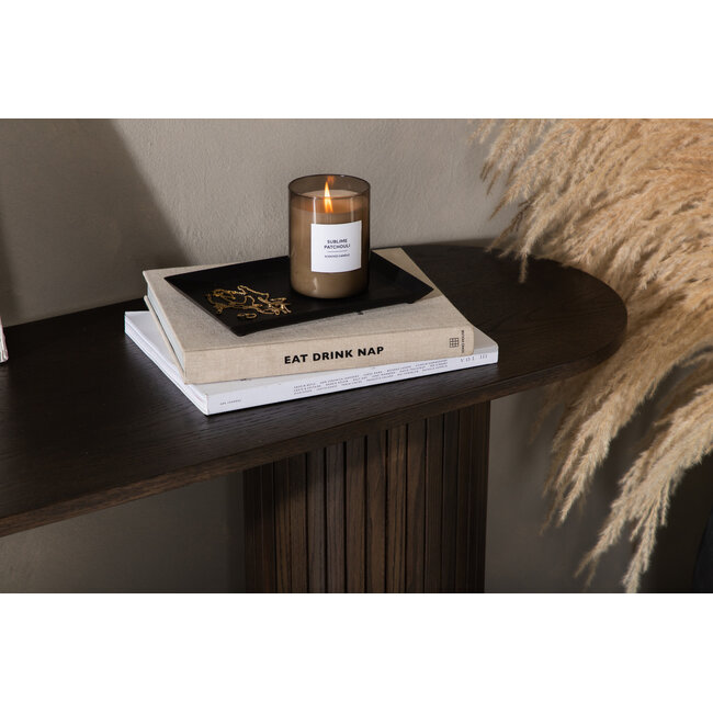 Konsolentisch Bianca – Modernes Rippen-Design in Braun