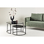 Couchtisch-Set Twin Schwarz 2-tlg. – Glas in Schwarz: