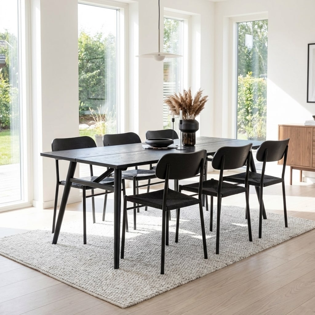 Tisch mit 4–6 Stühlen