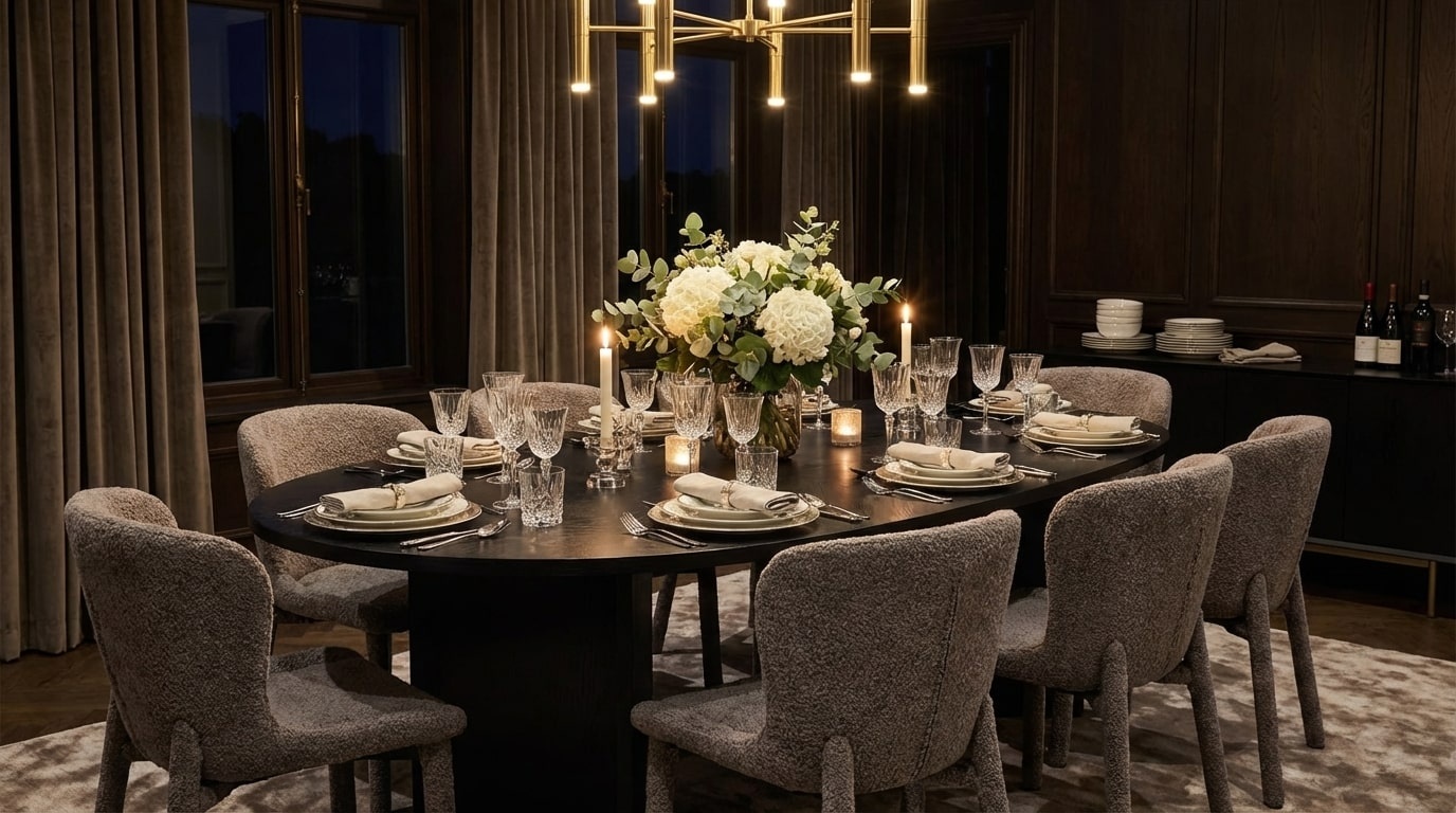 Großes Esstisch-Set